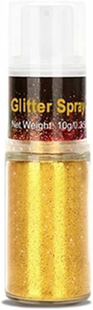 Go Ho Hair and Body Glitter Spray,Gold Glitter Spray Dry Powder Makeup for Clothes,Festival Loose... | Amazon (US)