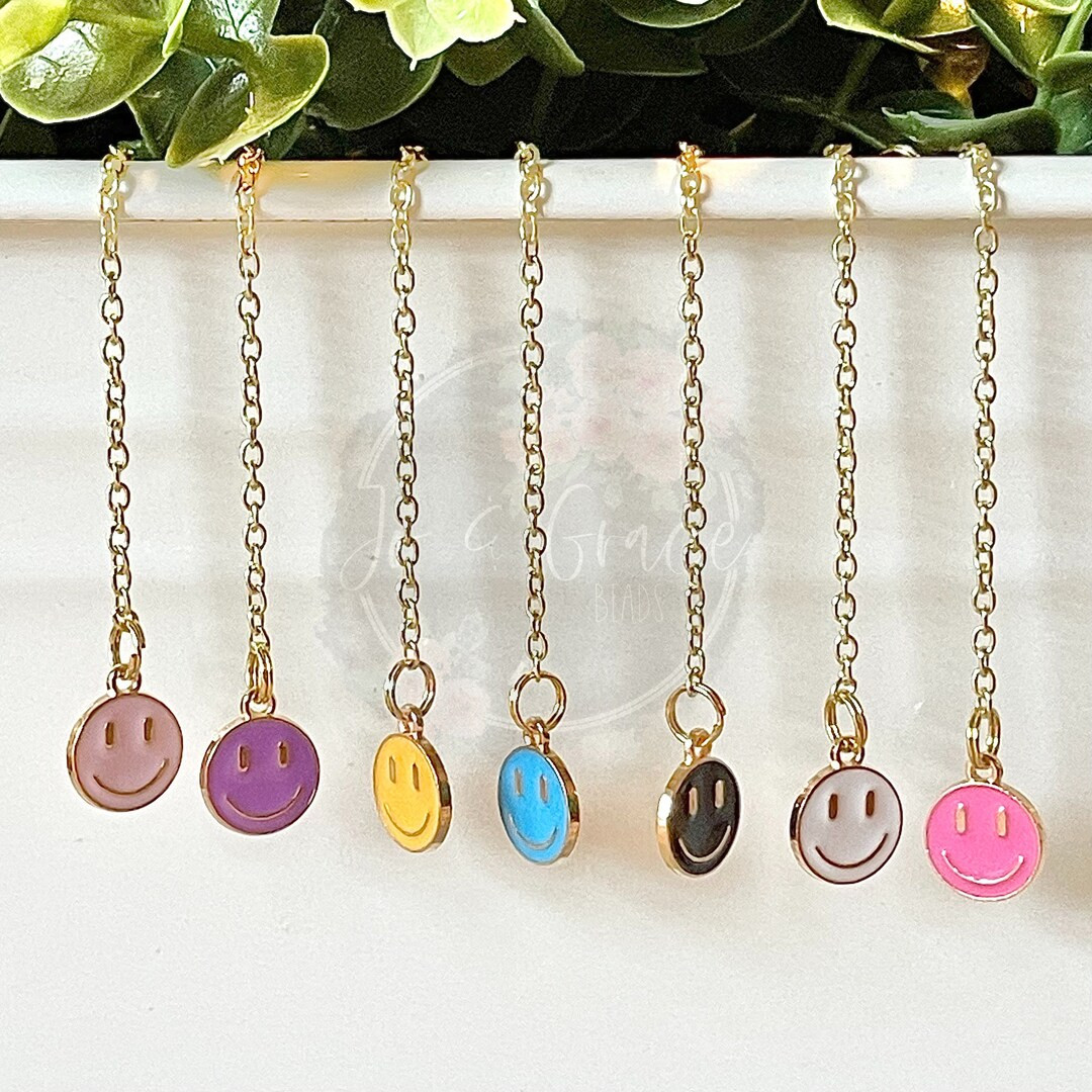 Smiley Face Charm — Stanley Cup Handle Charm—Tumbler Handle Charm | Etsy (US)