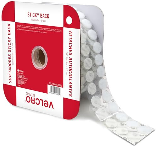 VELCRO Brand Sticky Back Dots | 500pc Bulk Pack White | Small 5/8 Inch Circles | Round Adhesive Hook and Loop | for School, Teachers, Mounting Arts and Crafts, Office Organization | Amazon (US)