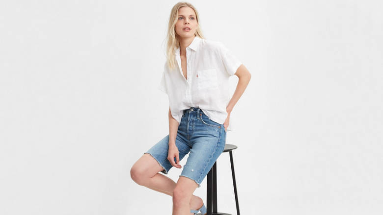 501® Long Womens Shorts | LEVI'S (US)