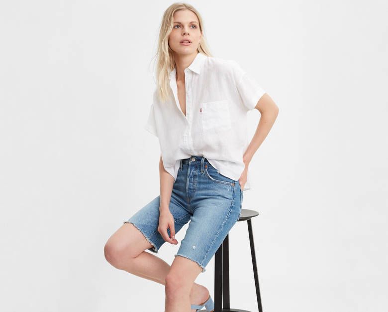 501® Long Womens Shorts | LEVI'S (US)