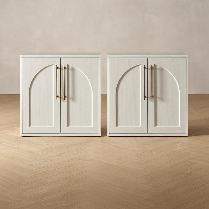 mopio Blake Storage Cabinet, Small Modular Accent Display Sideboard Buffet Cabinet with Storage, ... | Amazon (US)