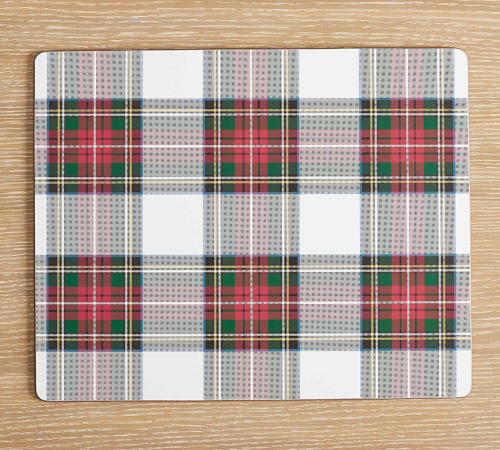 Stewart Plaid Cork Placemats - Set of 4 | Pottery Barn CA