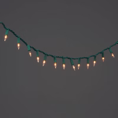 100ct Incandescent Smooth Mini Christmas String Lights with Green Wire - Wondershop™ | Target