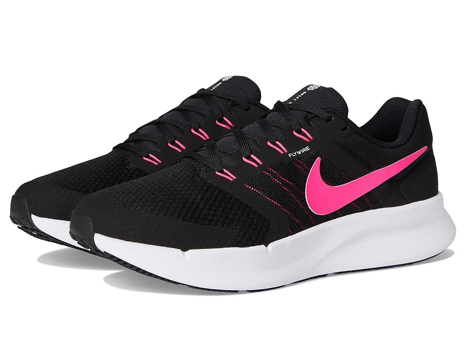 Nike Run Swift 3 Women's Shoes Black/Hyper Pink/White : 7.5 B - Medium, Textile | Zappos