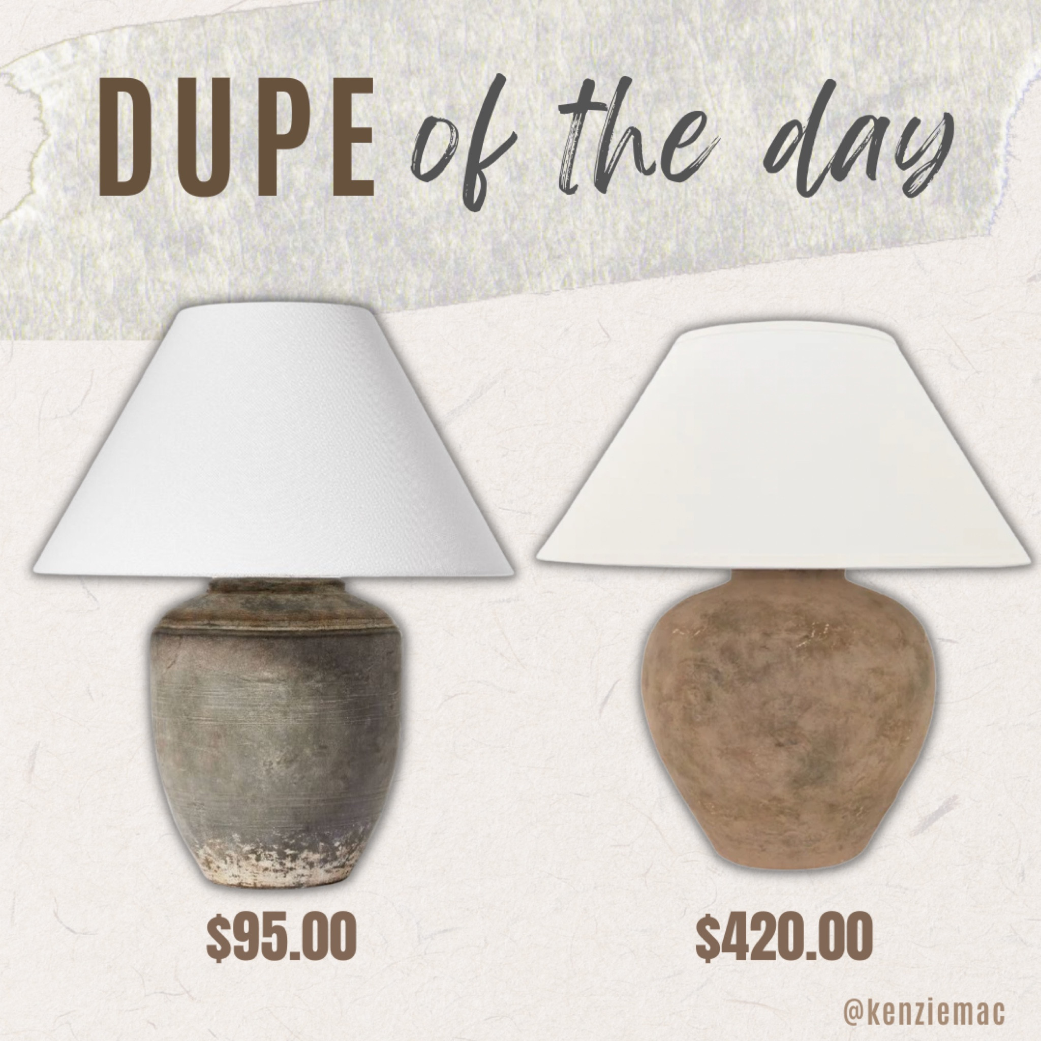 i love it when the cheaper version is actually the version i prefer 👀😍 #dupeoftheday #homedecordupe #homedecor #lamps 

#LTKhome