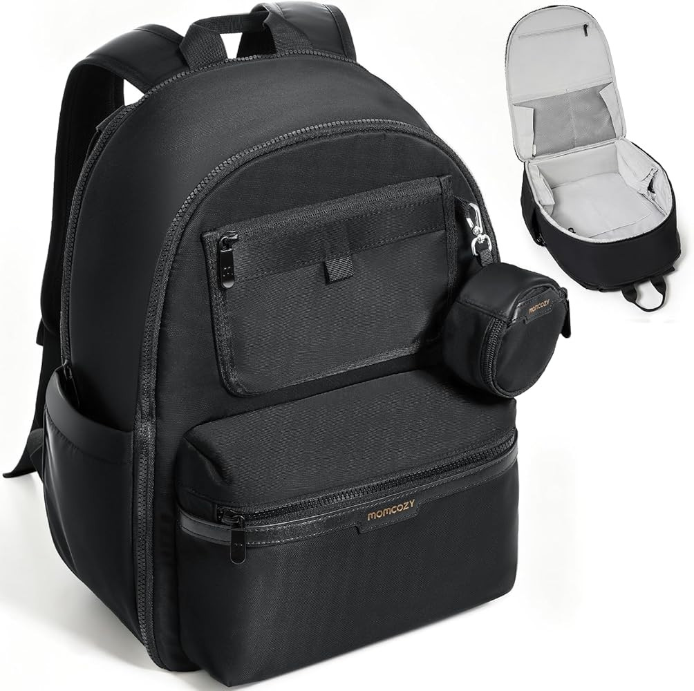 Momcozy GoEase Diaper Bag - Stylish, Durable & Waterproof Baby Bag with Multi-Pockets, Laptop Com... | Amazon (US)