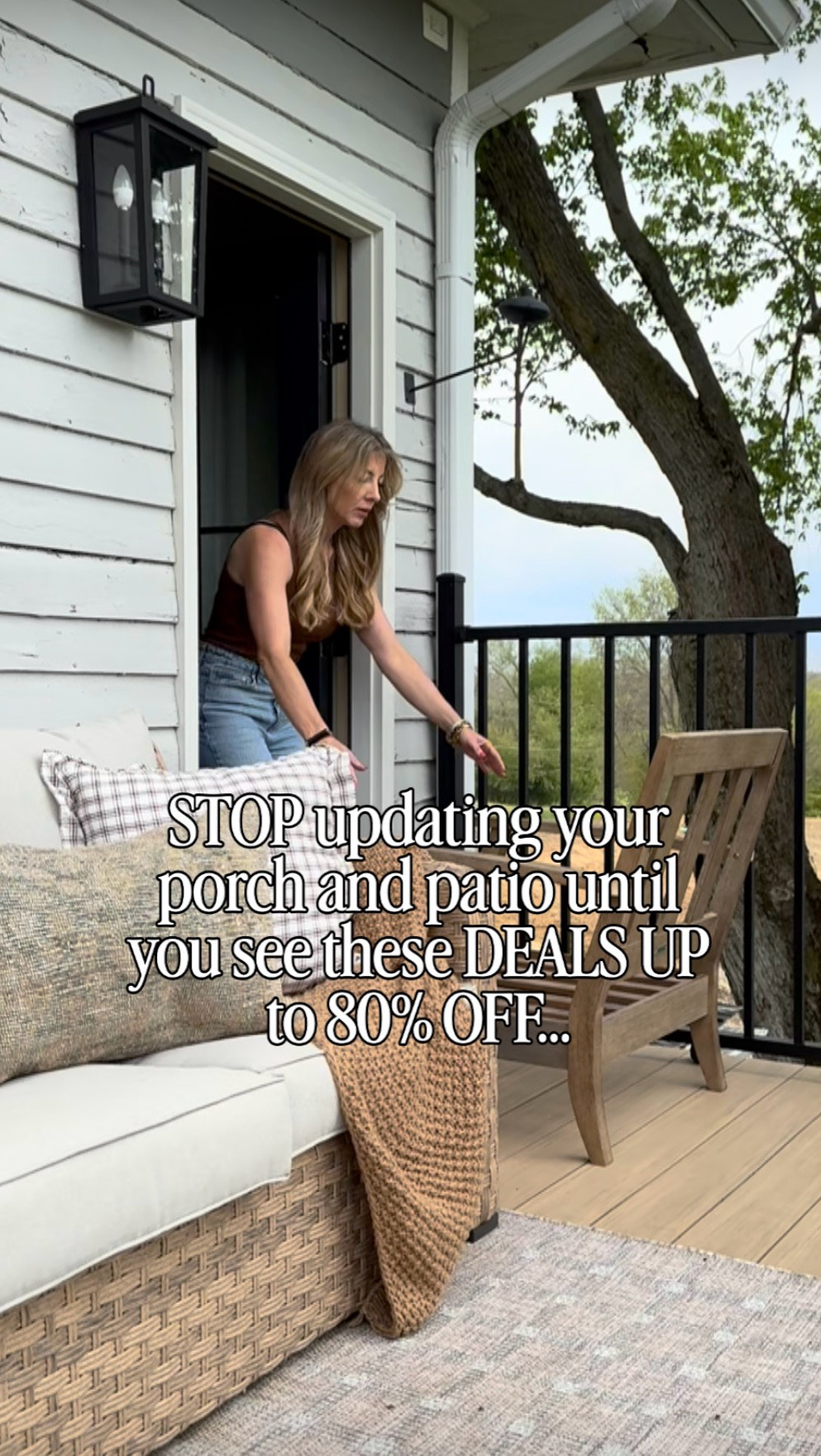  Way Day @Wayfair  is officially here and it’s one of the biggest sales of the year. If you’ve been wanting to refresh your porch or patio, this is the time to do it for way less. 
So many outdoor pieces are marked down right now, and there are tons of finds that give that high end, polished look without needing a full remodel.
Deals are up to 80% off with free shipping! Definitely don’t wait too long on this one.

#wayfairpartner
 #ad #wayfair #WayDay
