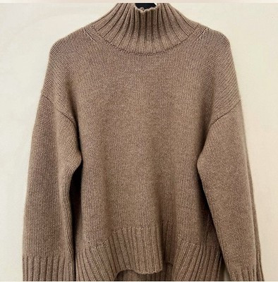 cos undyed 100% cashmere funnel neck jumper sweater size large RRP £250 | eBay UK
