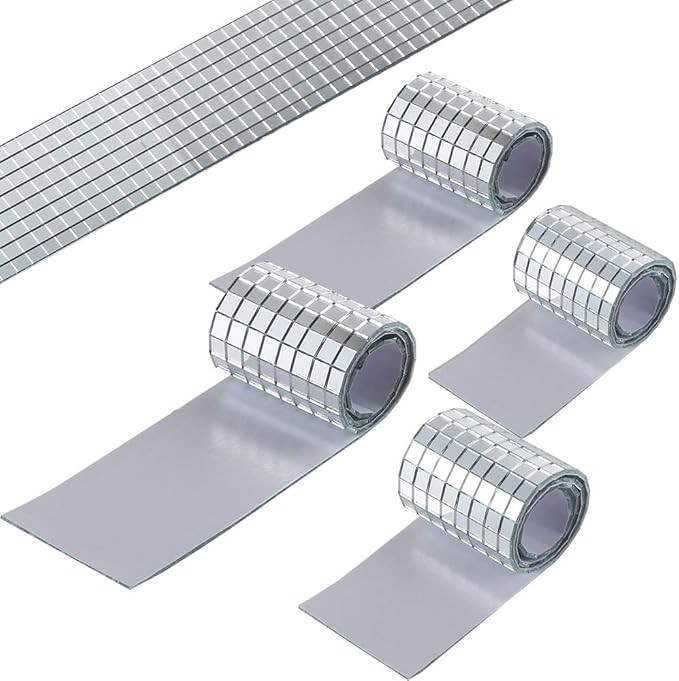 PP OPOUNT 2360 Pieces Self Adhesive Mosaic Tiles Square Glass for DIY Craft Decoration Interior D... | Amazon (US)