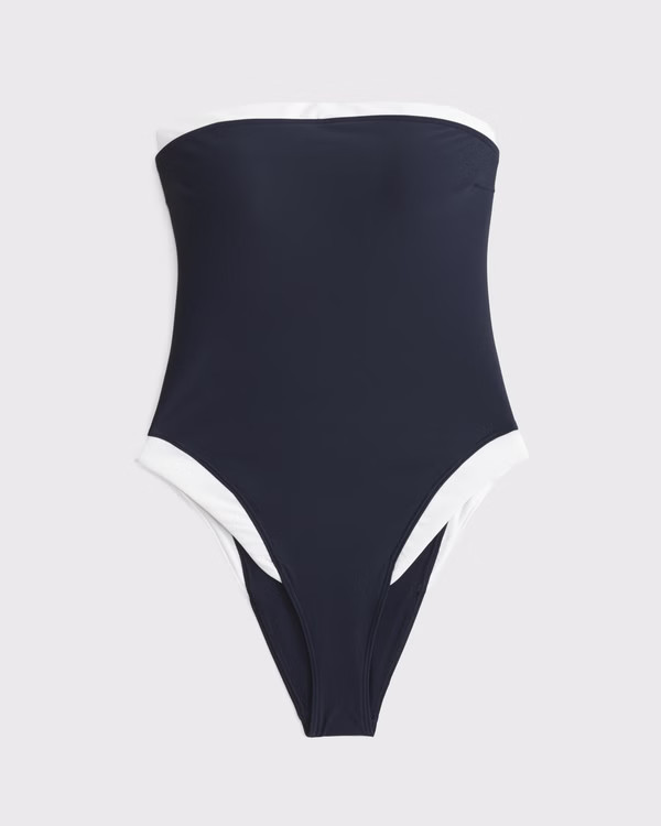 Women's Curve Love A&F Marina One-Piece Swimsuit | Women's Swimwear | Abercrombie.com | Abercrombie & Fitch (US)