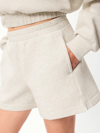 High-Waisted Bounce Fleece Shorts -- 5-inch inseam | Old Navy (US)