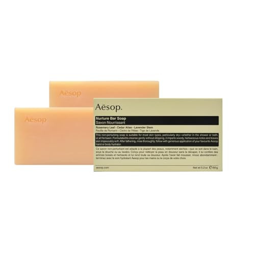 Aesop Nurture Bar Soap | Moisturizing Body Cleansing Bar with Shea Butter for Dry Skin | 5.2 oz (Pack of 2) | Amazon (US)