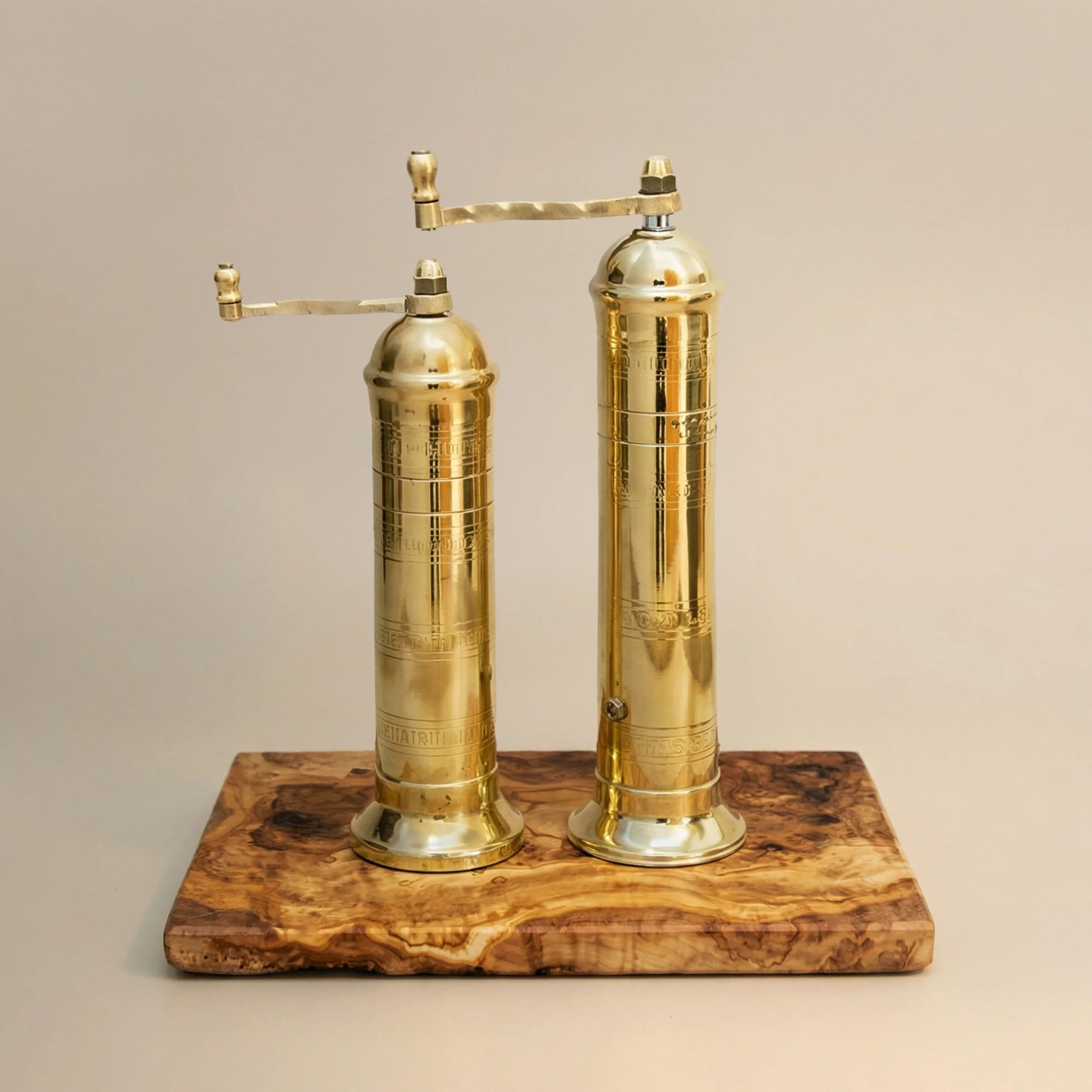 Brass Mills & Olive Wood Board Set
 \u2013 Cove Home | Cove Home