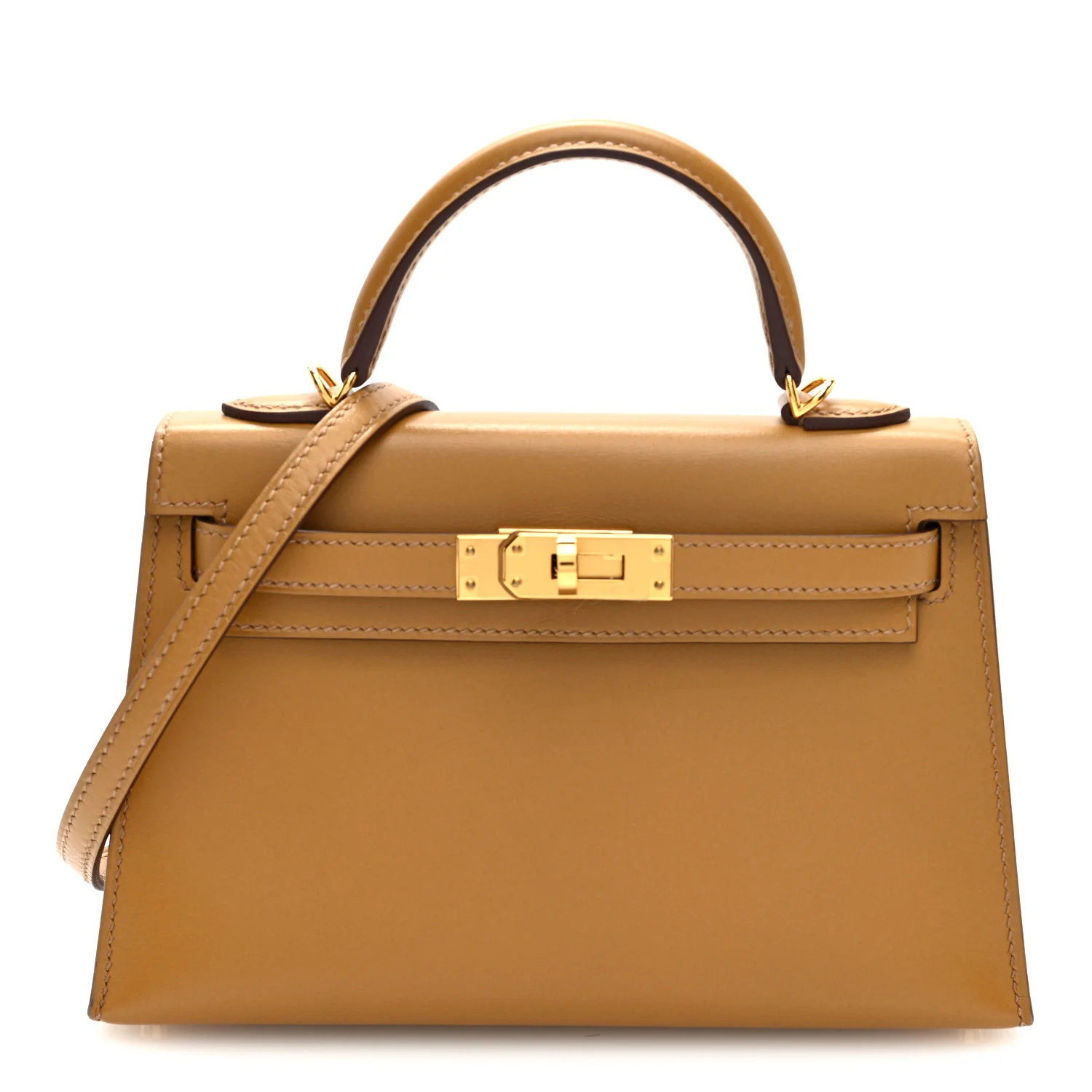 Hermes Tadelakt Mini Kelly Sellier 20 Sesame 1868602 | FASHIONPHILE (US)