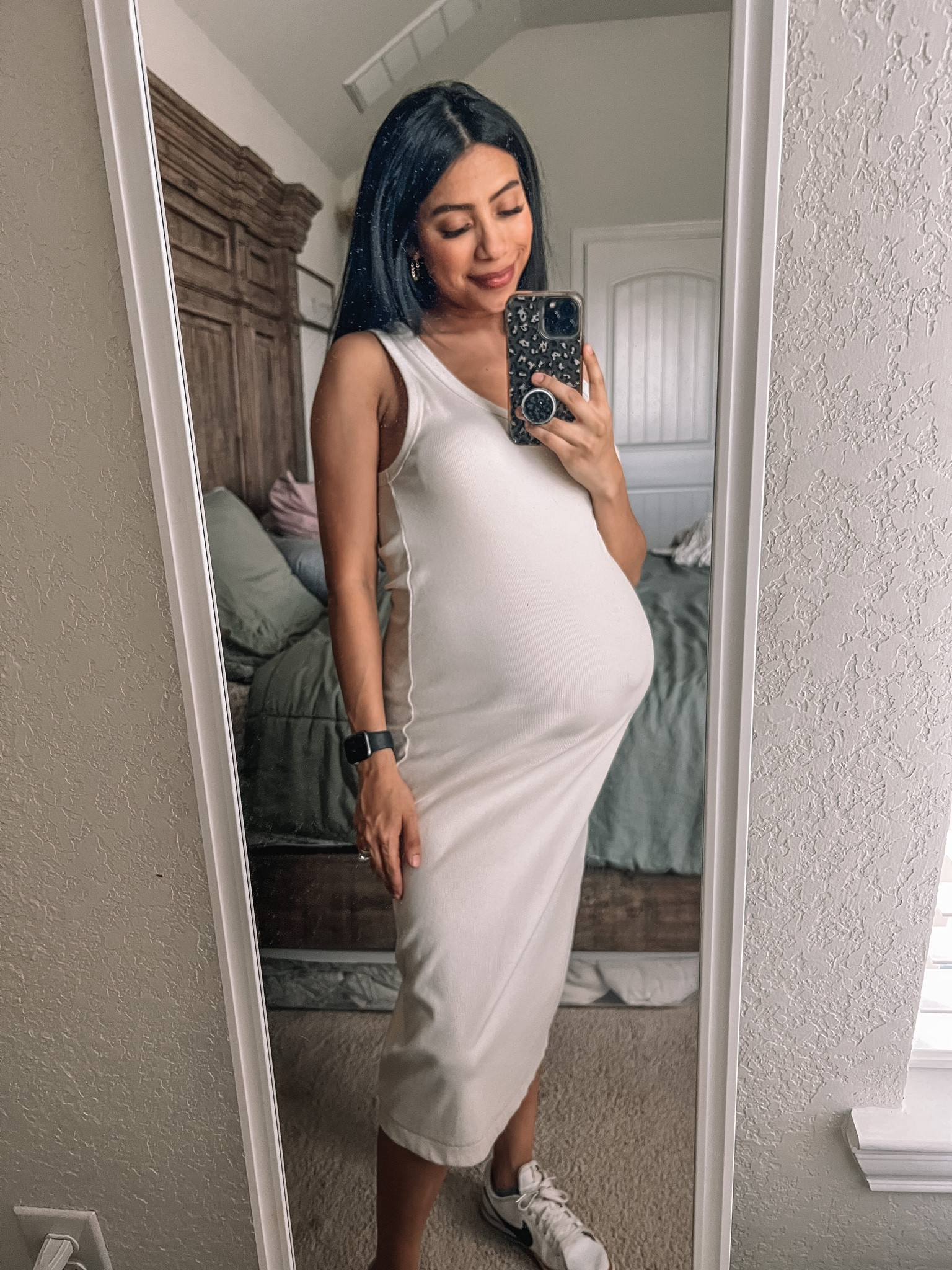 Ribbed Tank Dress/ Size Medium/ Maternity Tank Dress/ Maternity Dresses/ Cream Color Dress 

#LTKbump #LTKworkwear #LTKunder50