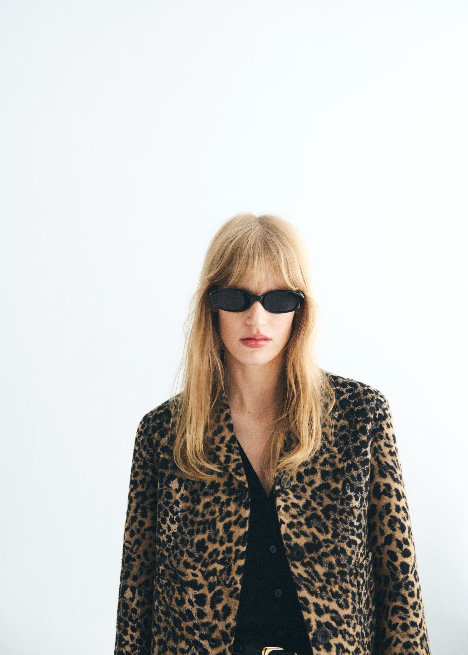 Leopard-print jacket with buttons - Women | MANGO USA | Mango (US/MX/AU)