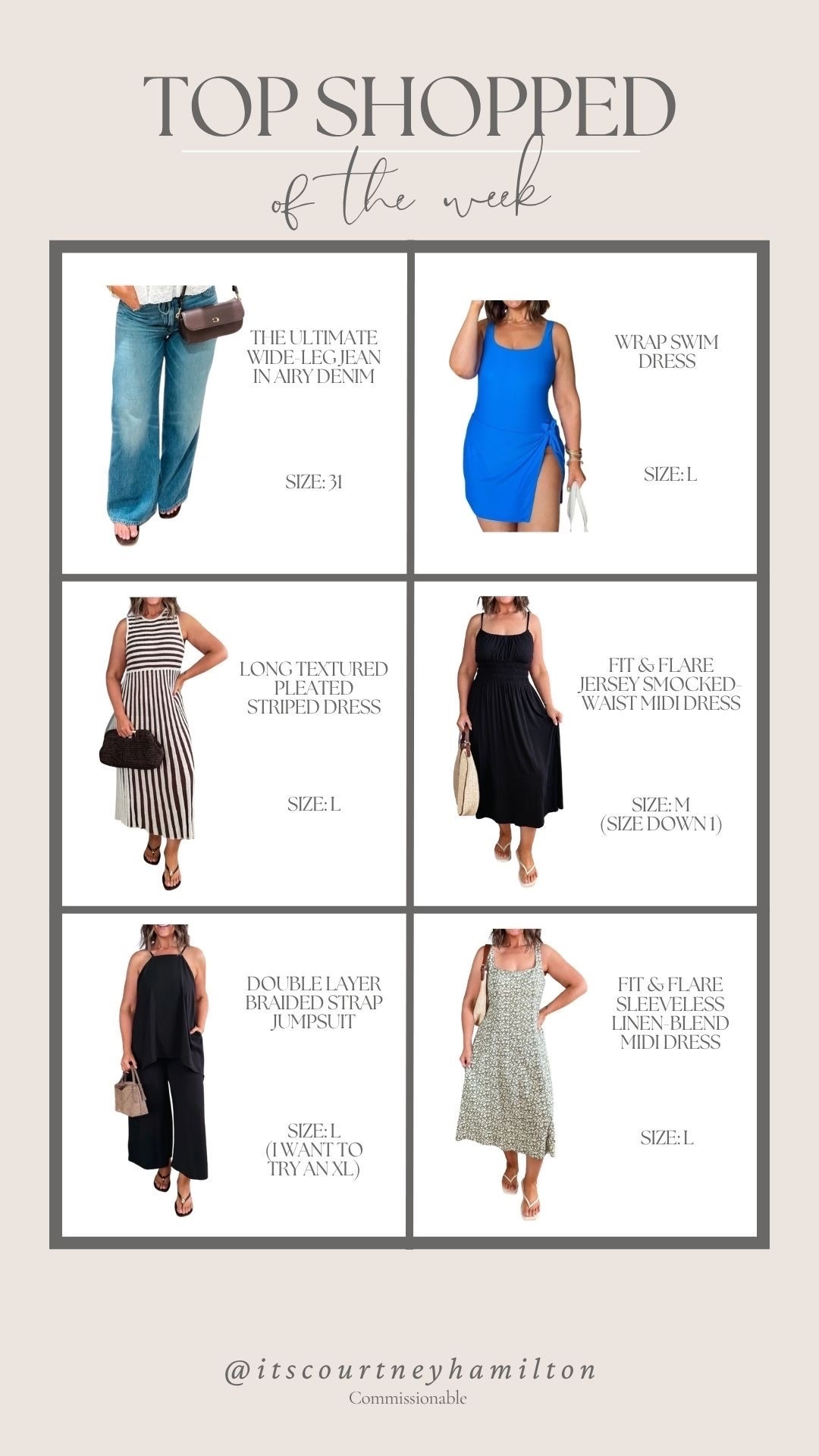 Top shopped of the week!!

Top sellers, watchnow, finds under 50, finds under 100, Walmart, Zara, summer fashion, Courtney Hamilton

#LTKSeasonal #LTKSaleAlert #LTKootd