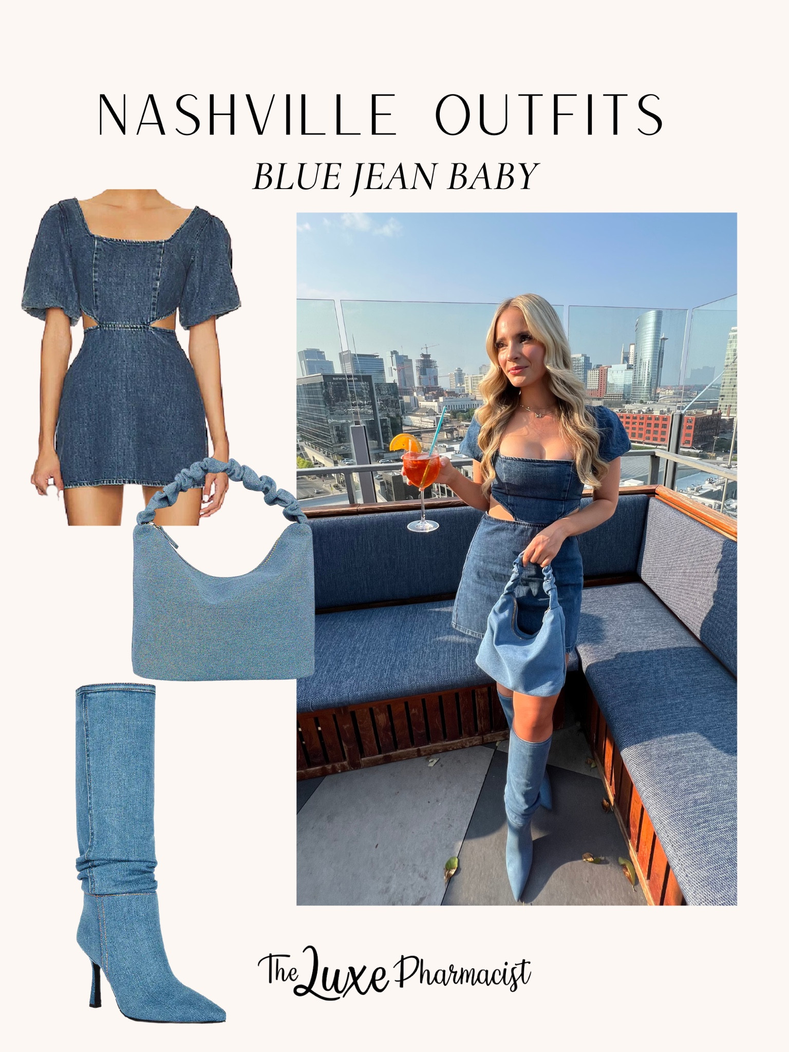 Blue Jean baby💙🤠 

Denim, denim dress, denim boots, Nashville outfits, western, show me your Mumu, Jeffery Campbell, revolve 

#LTKitbag #LTKshoecrush #LTKSeasonal