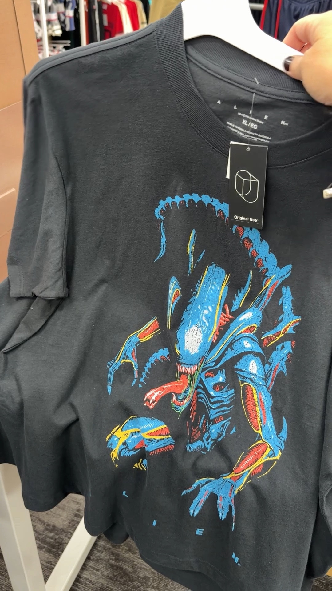Okkkkay Target. Their men’s section was amazing. I bought both of these shirts for my son. They are thicker and better quality than their typical tees. They’d be great oversized sleep shirts too!  Alien & Friday the 13th. #mensshirts #menstees #shirts #graphictees #target #targetfinds 

#LTKMens #LTKStyleTip #LTKHoliday