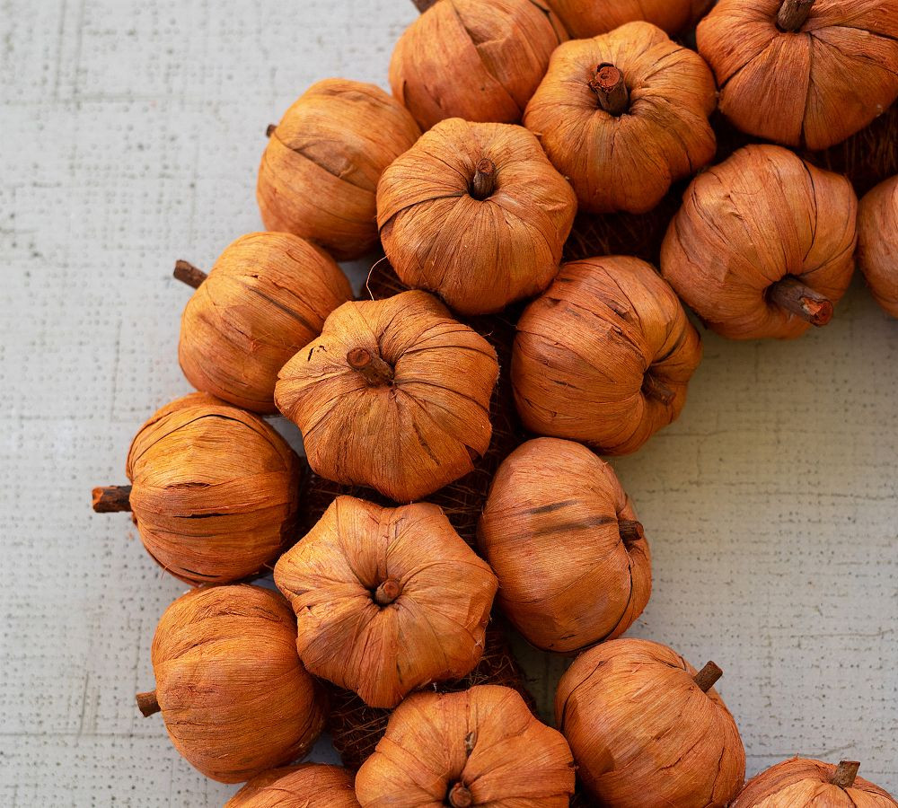 Faux Pumpkin Wreath | Pottery Barn (US)