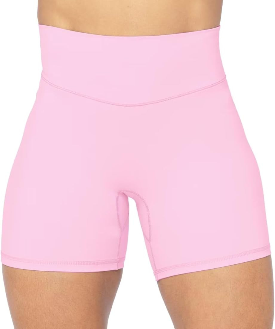 Sunzel No Front Seam High Waist Biker Shorts for Women, Squat Proof Yoga Workout Gym Bike Shorts | Amazon (US)