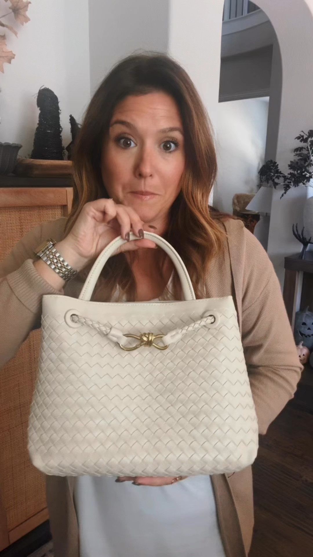 Another great option if you want the designer look without breaking the bank!! This cream/white handbag looks just like its luxury designer inspiration! 

#LTKFindsUnder50 #LTKItBag #LTKVideo