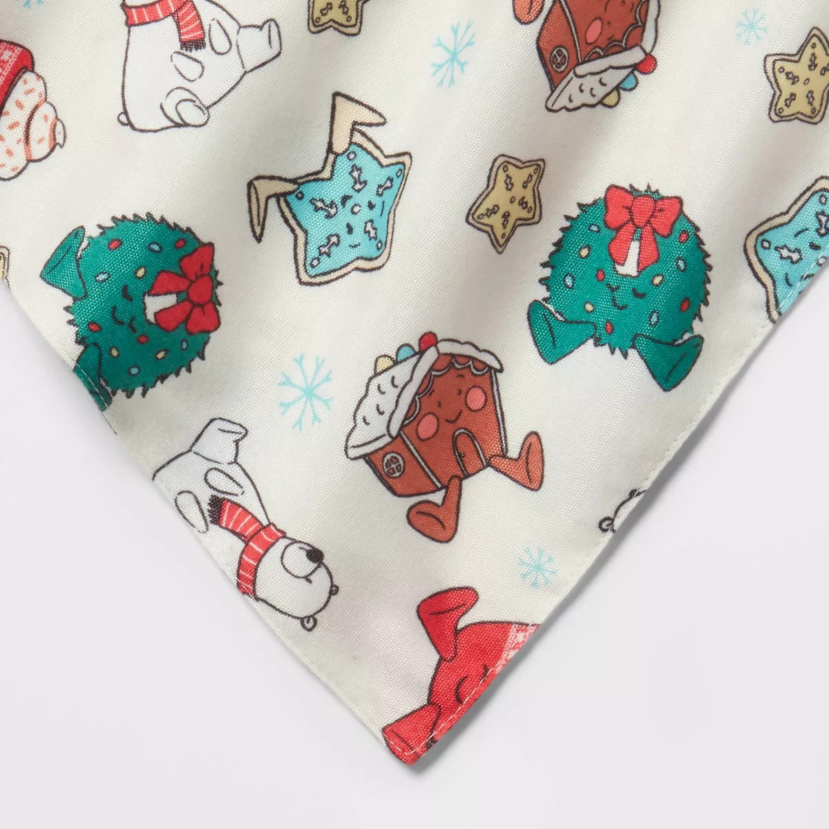 Plush Print Matching Family Pajama Flannel Dog and Cat Bandana - Wondershop™ White One Size Fit... | Target