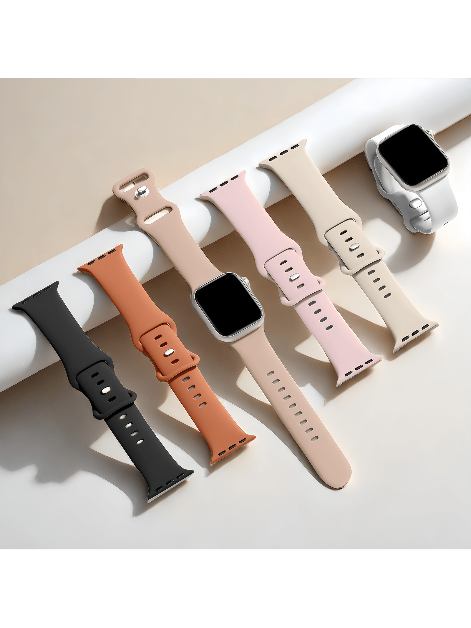 6 Pack Sport Bands Compatible With Apple Watch Bands For Women 40mm 41mm 44mm 45mm 42mm 38mm 49mm... | SHEIN