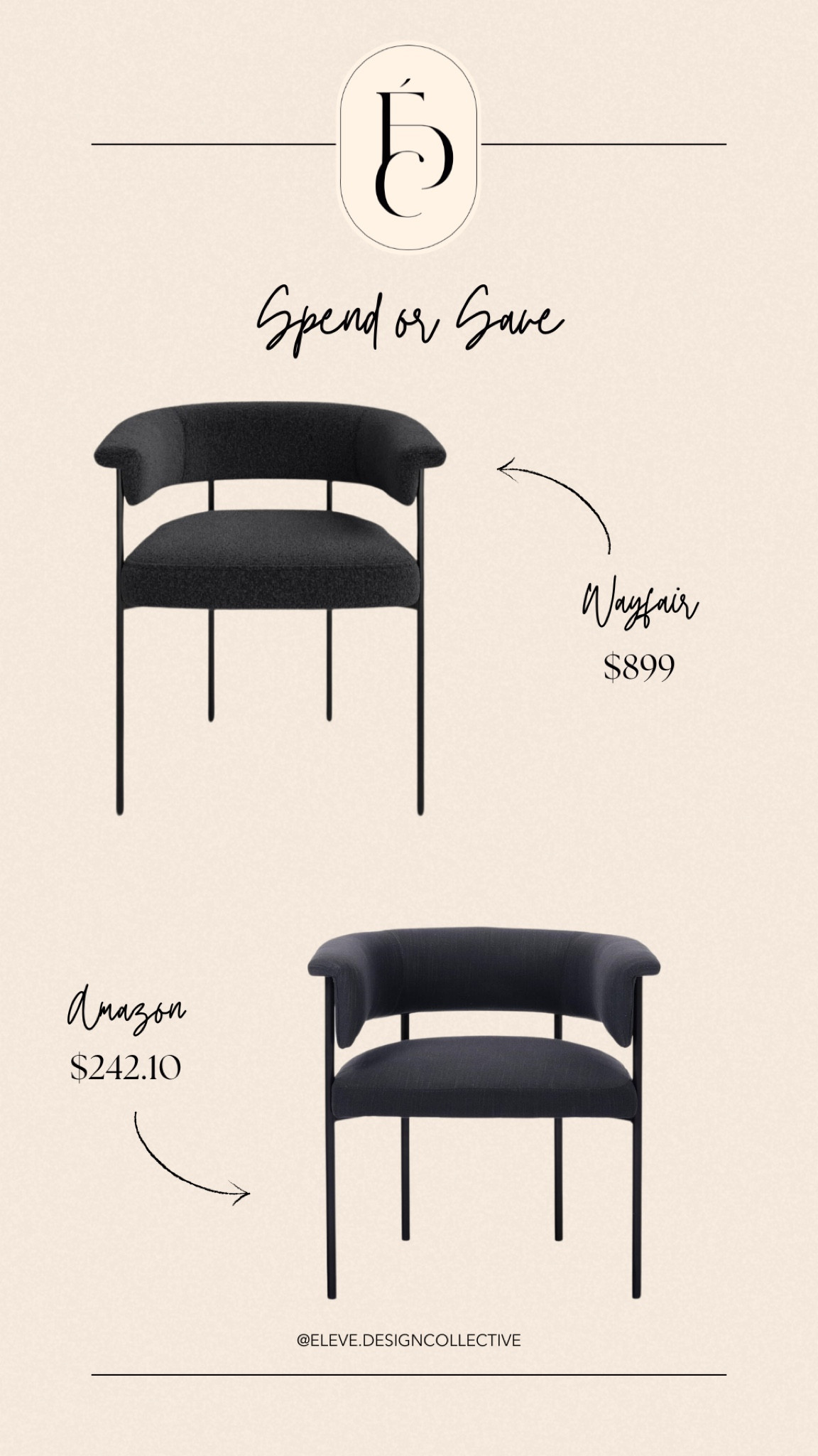 These beautiful dining chairs are the same size and both offer stain resistant fabric  

#SpendorSafe #LTKHome #Wayfair #AmazonHome #LookForLess #DiningChair #DiningRoom #AccentChair 

#LTKSaleAlert #LTKHome #LTKStyleTip