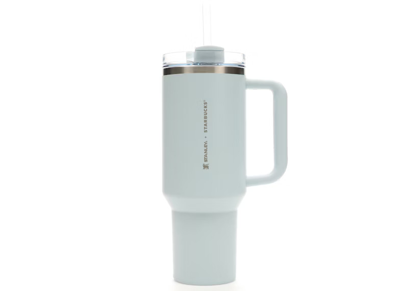 Stanley x Starbucks Flowstate Quencher 40oz Tumbler Blue Spring | StockX
