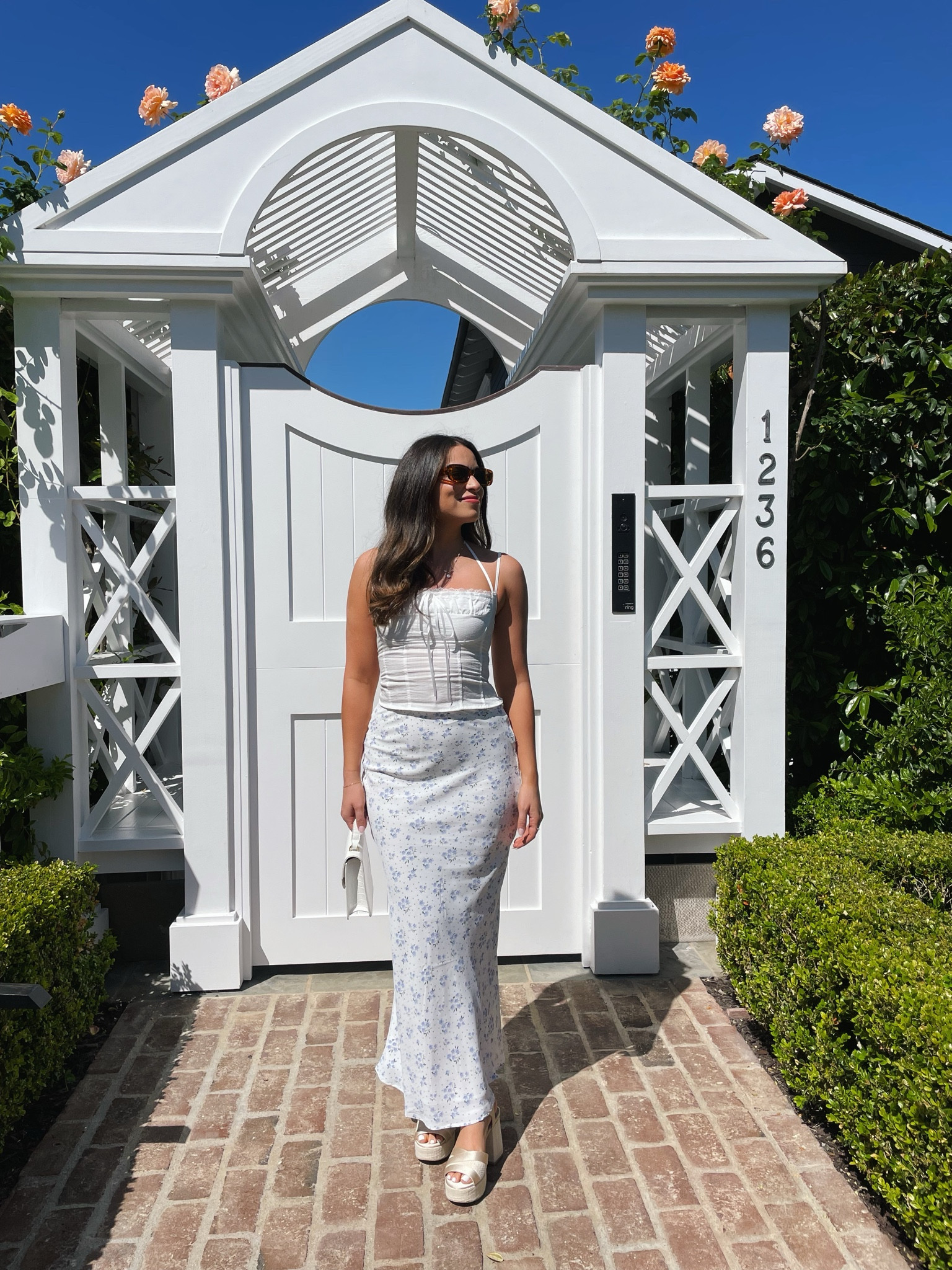 Garden party outfit! Wearing size 2 top/skirt, true to size

Princess Polly, white top, crop top, halter top, lace trip, ribbon top, maxi skirt, floral print maxi skirt, Dolce Vita heels, vacation heels, platform heels

#LTKShoeCrush #LTKTravel #LTKFindsUnder100