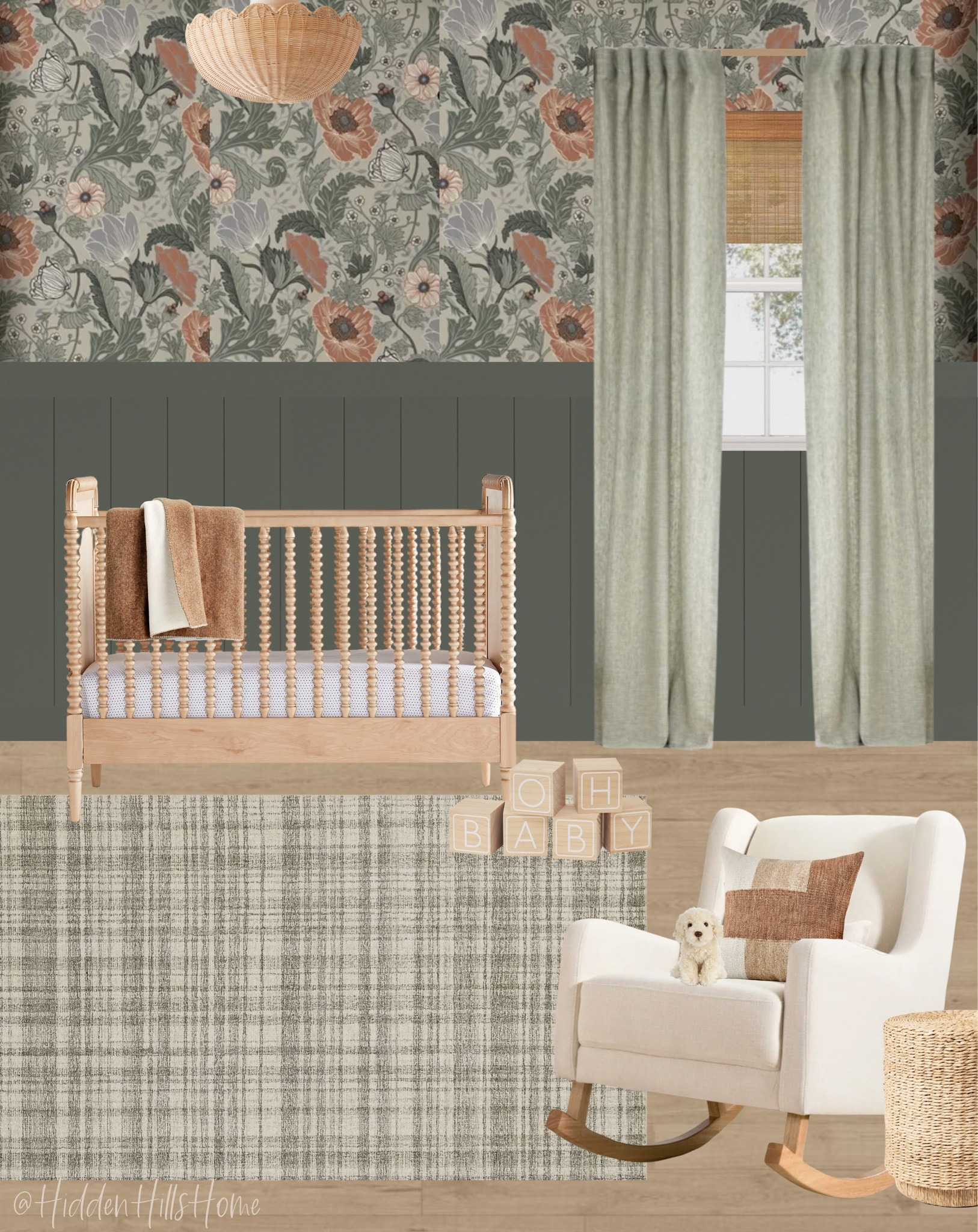 Nursery decor, nursery mood board, gender neutral nursery inspiration, home decor, crib, baby room, cute nursery ideas, wallpaper #nursery #baby

#LTKbaby #LTKhome #LTKkids