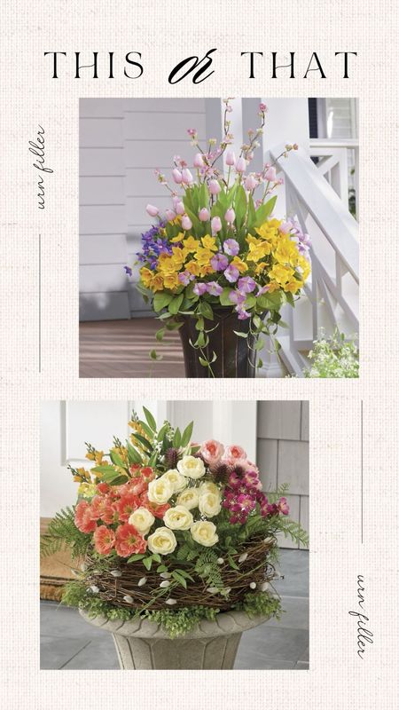 Flower urn fillers for spring 


#LTKhome #LTKsalealert