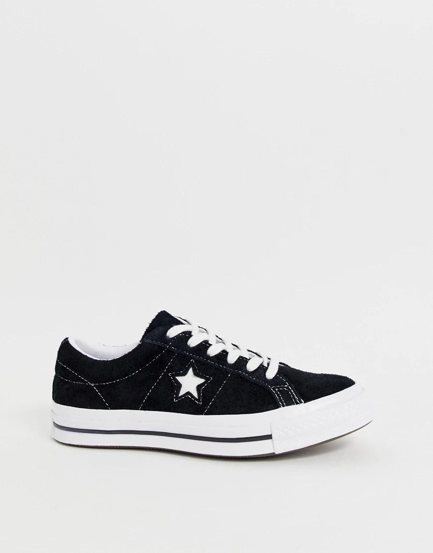 Converse One Star black suede sneakers | ASOS (Global)