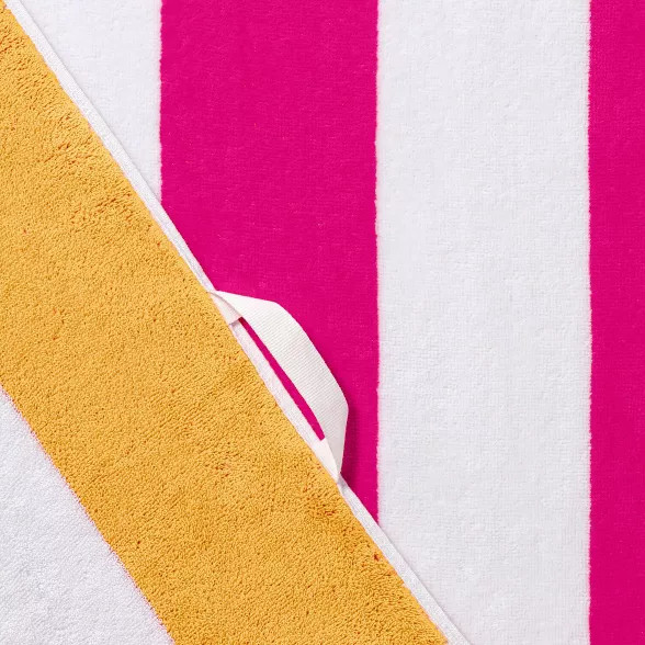 Reversible Cabana Striped Beach Towel - Sun Squad™ | Target