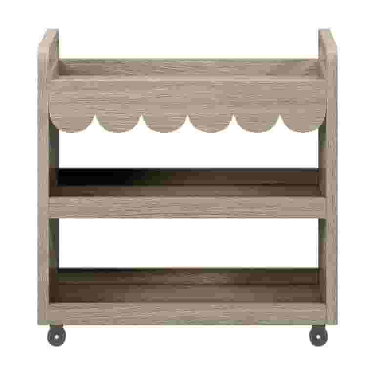 House of Happy Scallop Art Cart , Natural | Walmart (US)