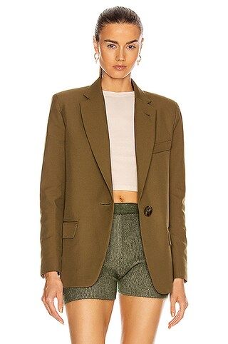 ATTICO Blazer Jacket in Green | FWRD 