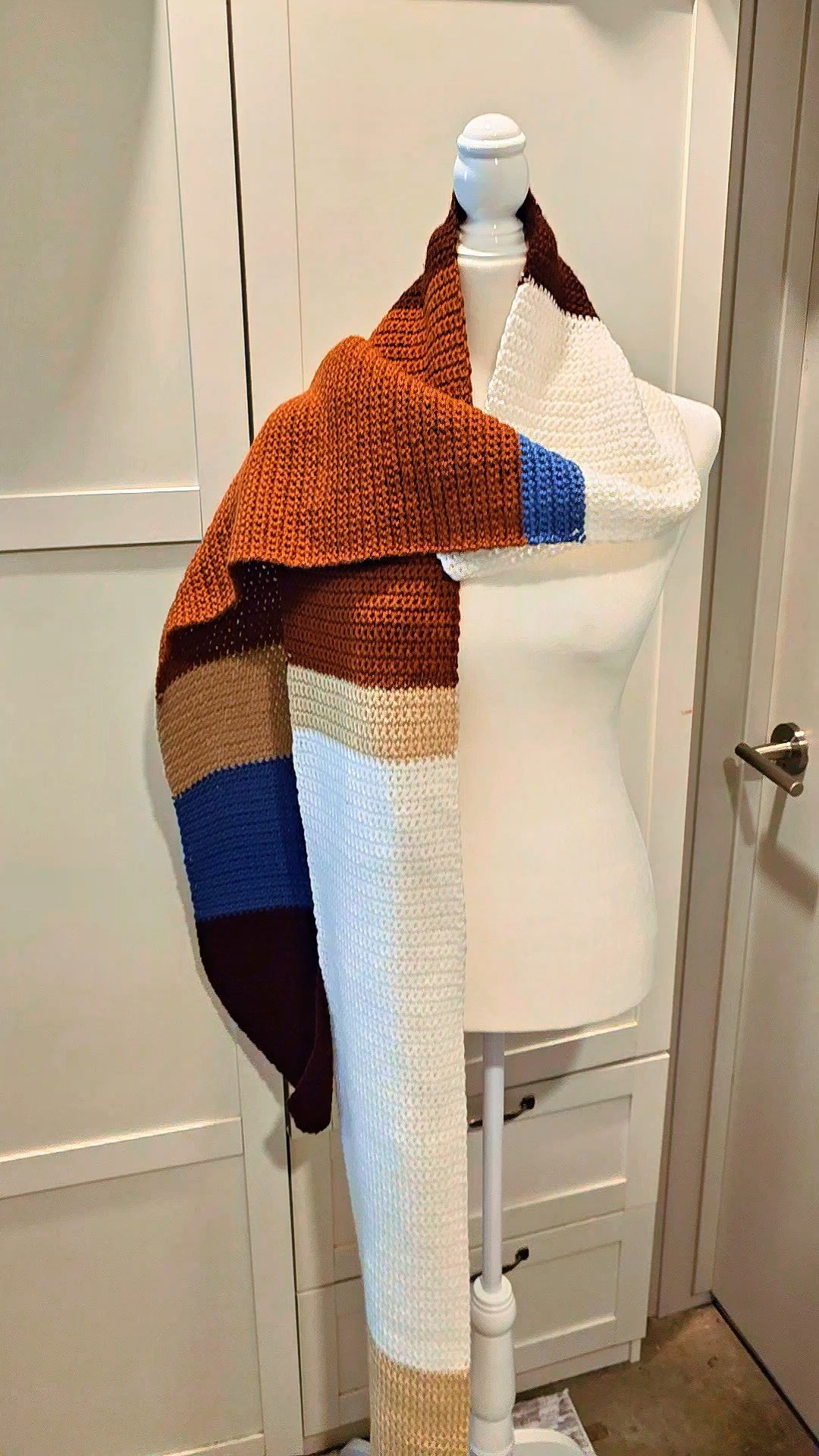 Long handmade Crochet winter scarf in gray ans pastels will go with every outfit. is perfect for fall and winter. #crochetscarf #womenstyle #amazonhandmade
 

 #LTKHoliday #LTKSeasonal #LTKFindsUnder50