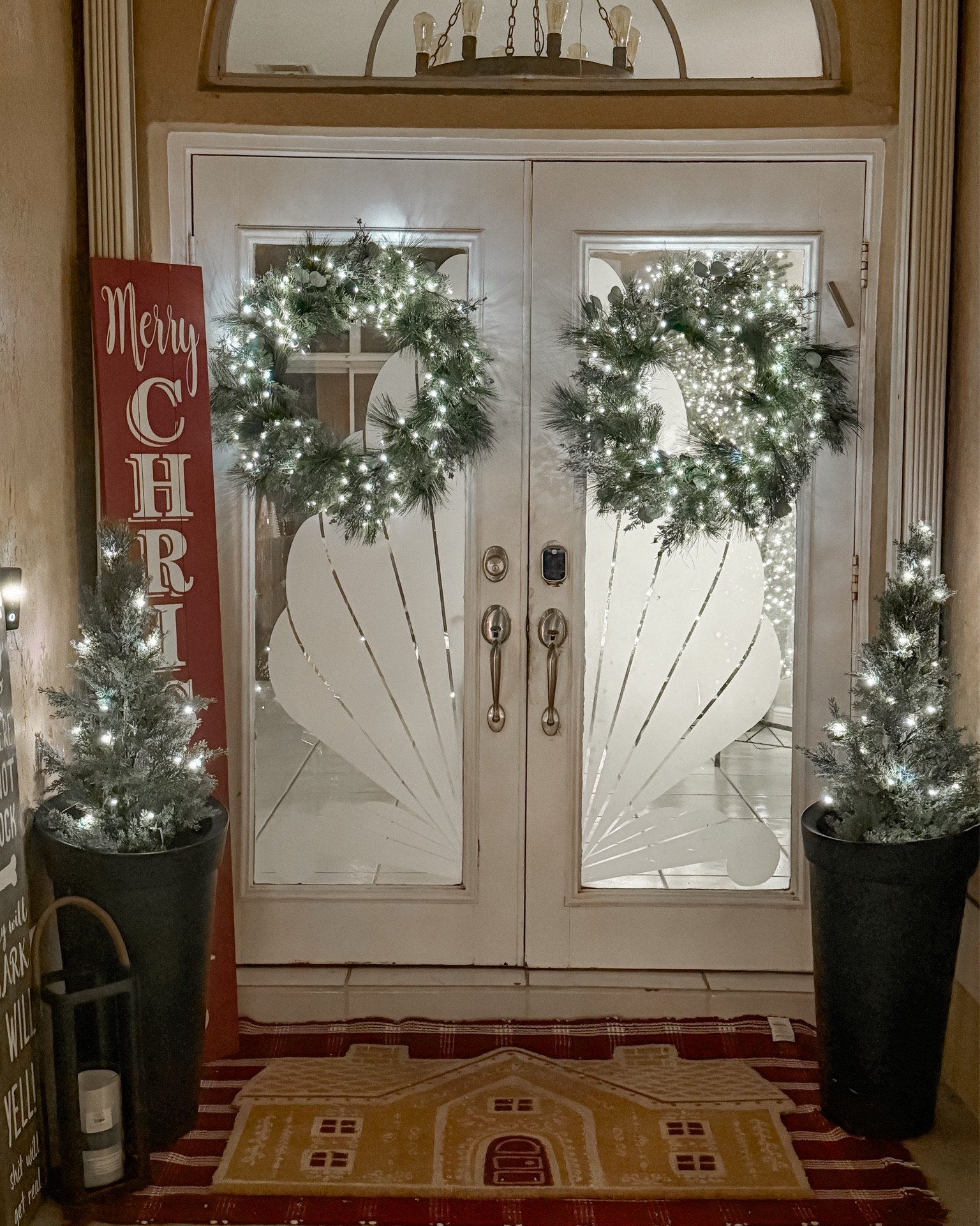 Christmas entry way