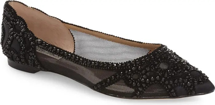Gigi Crystal Pointed Toe Flat | Nordstrom