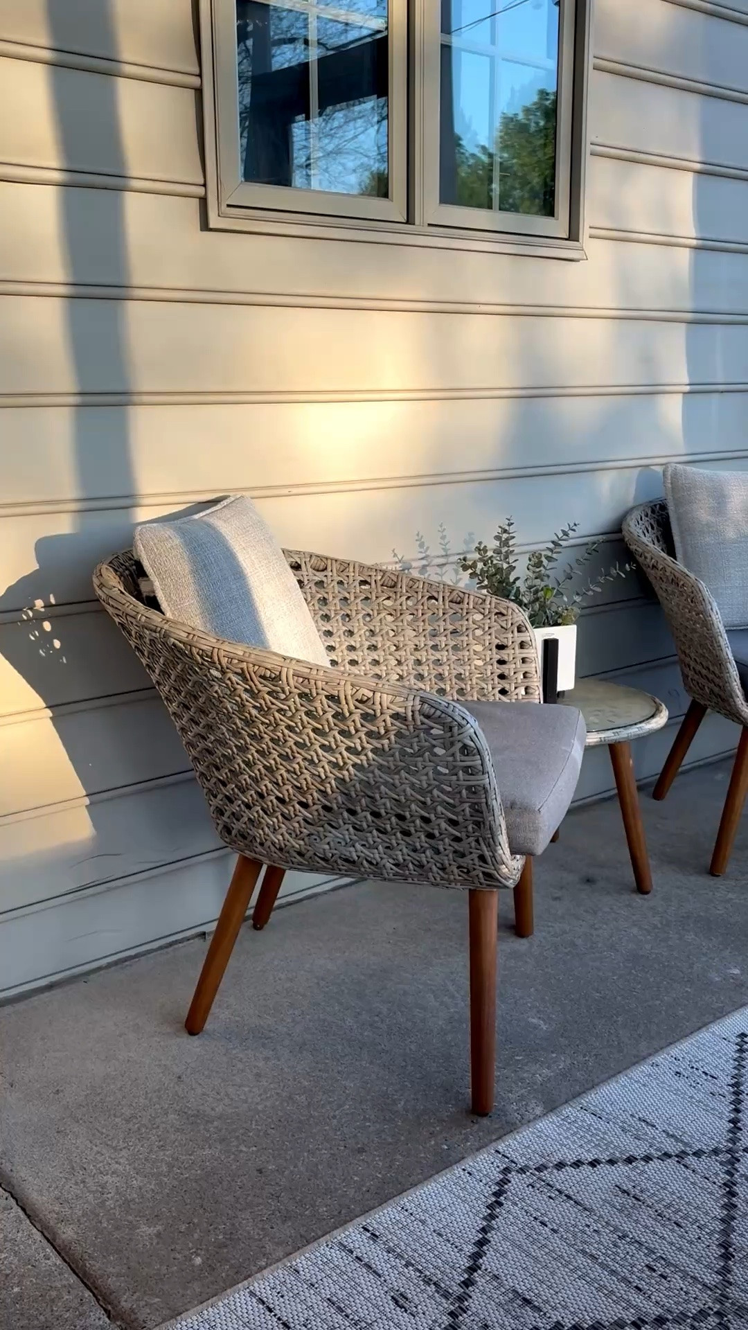 That morning quiet before the chaos erupts 🙏🏼 ☀️ 📕 ☕️ Our outdoor patio set is used all year round! 

#LTKHome #LTKSeasonal