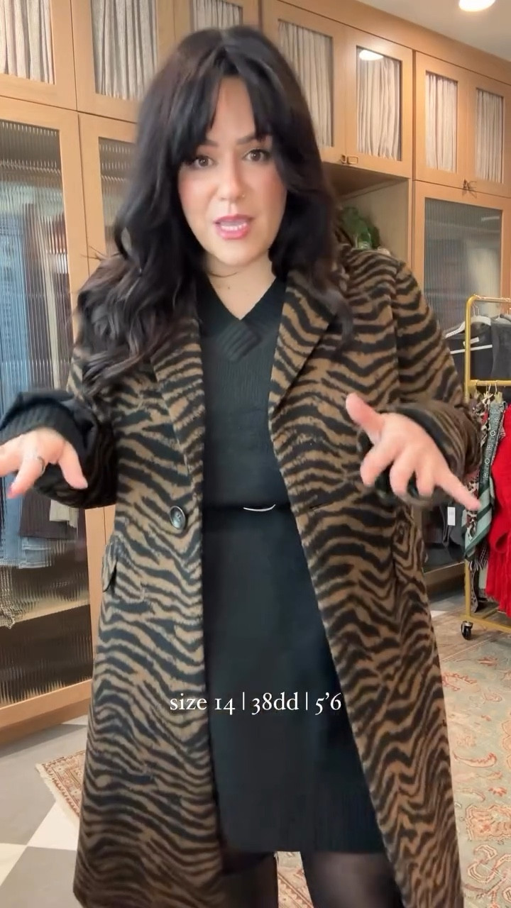 Fall coat try on that are thick arm girlie approved! All of these are from @nordstromrack the quality and prices are 10/10!  

All coats in order:
1. Tahari Zebra Coat - xl
2. Bernardo Faux Leather Trench Coat - xl
3. Frye Plaid Water Resistant Coat-xl
4. Tahari Elliot Wool Blend Coat- xl
5. Sweater dress: Nordstrom Rack size xl (runs oversized)

#midsizeuniversity #fallcoats #nordstromrack

#LTKMidsize #LTKWatchNow #LTKStyleTip