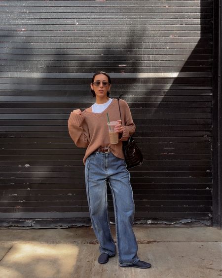 Outfit details:
Linen Sweater: Jenni Kayne (NAT15 for $ off)
Belt: Aureum Collective (NATALIE20 for $ off)
Tank: Sold Out NYC (NAT15 for $ off)
Bag: Freda Salvador (MODE15 for 15% off)
Jeans: Tibi
Mesh Shoes: The Row 
Sunglasses: Vehla 

#LTKSeasonal #LTKshoecrush #LTKstyletip