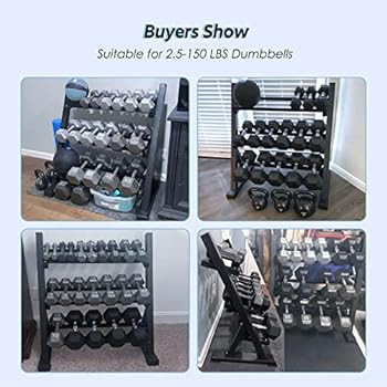 AKYEN Dumbbell Rack Stand Only, Weight Rack for Dumbbells Heavy-Duty Home Gym(1100LBS/750LBS Weig... | Amazon (US)