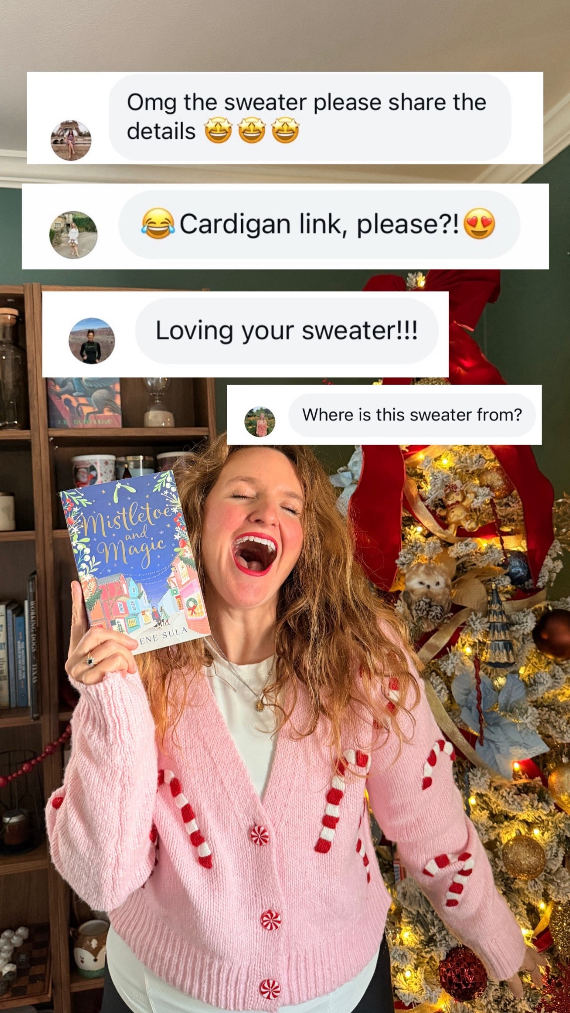 It’s cardigan is under $20 and from Walmart! So cute for the holidays! 

#LTKdayinmylife #LTKHoliday #LTKGiftGuide