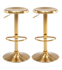 Brage Living Adjustable Bar Stool, Swivel Round Metal Airlift Barstool, Backless Counter Height B... | Amazon (US)