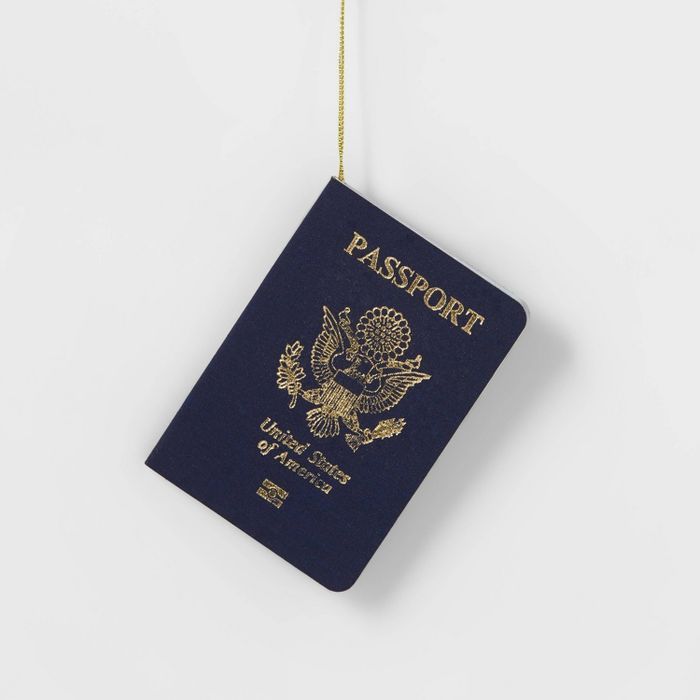 Passport Christmas Tree Ornament Navy - Wondershop™ | Target