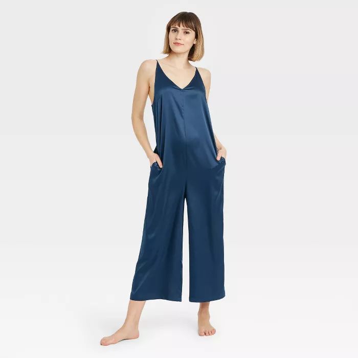 Women's Satin Jumpsuit - Stars Above™ Navy | Target