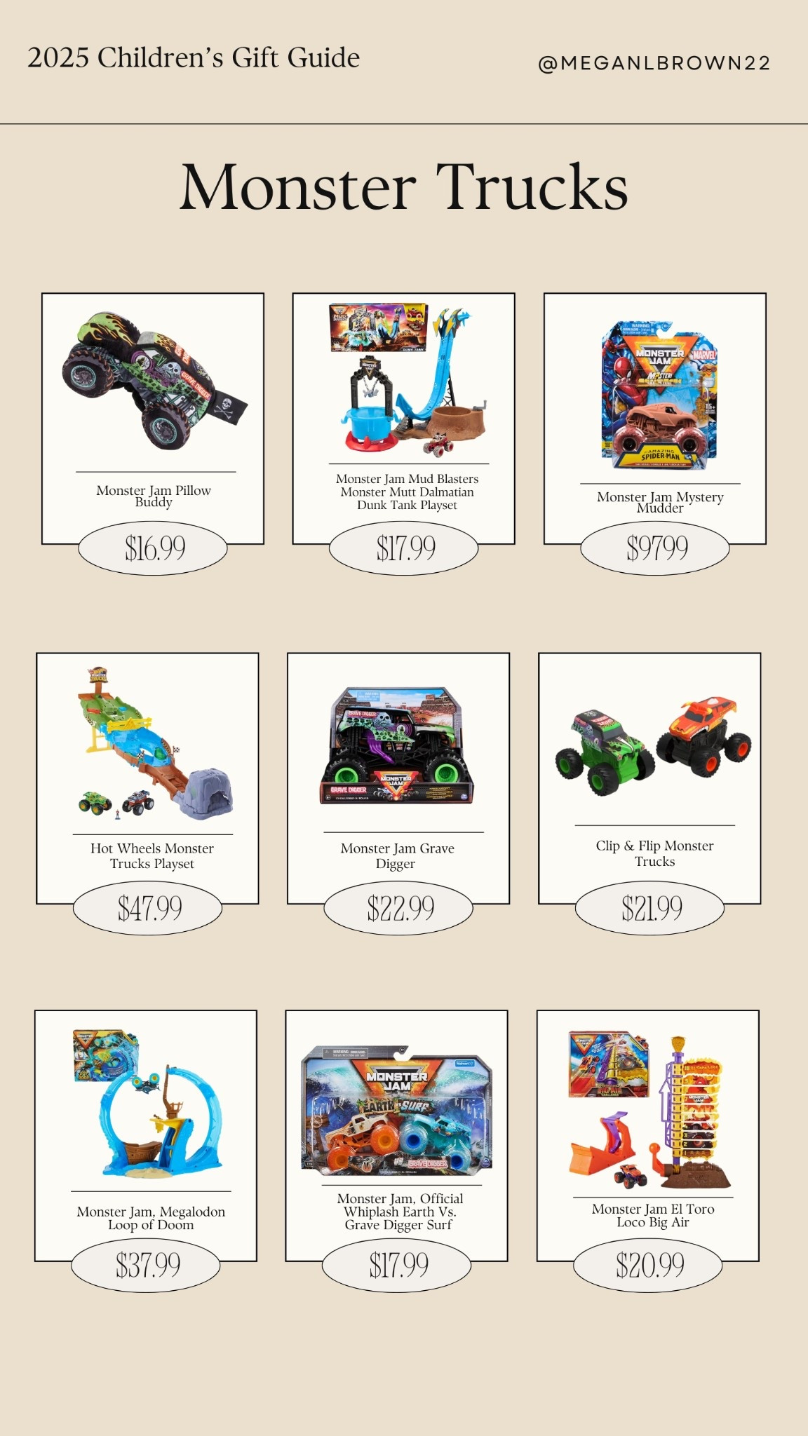 Monster truck toys for Christmas for toys and toddlers, the monster truck gift guide for Christmas 2025 #monstertrucks #giftguide #toysforchristmas 

#LTKBaby #LTKFamily #LTKKids